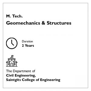 M. Tech. Geomechanics-Structures
