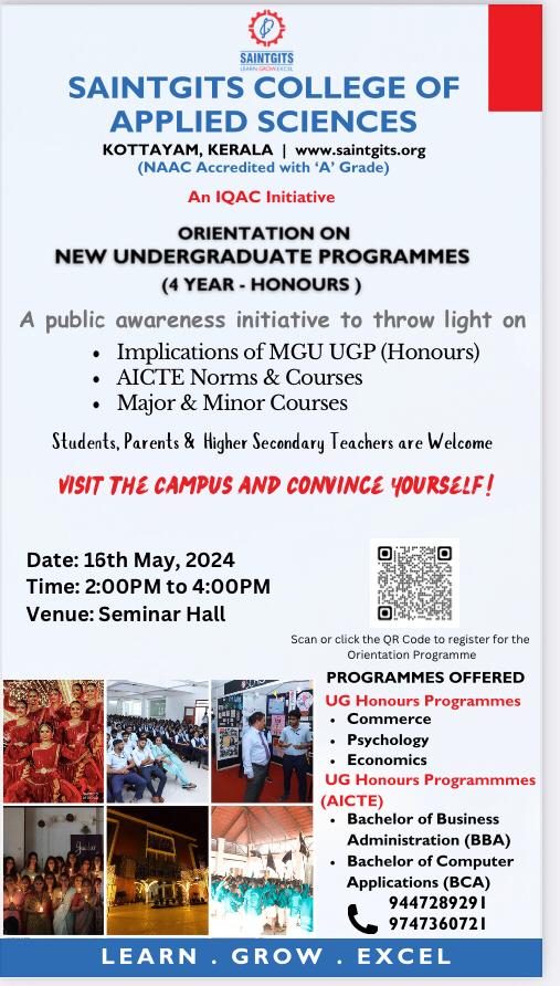 Orientation on New Undergraduate Programmes