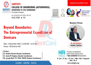 Expert Talk on Beyond Boundaries: The Entrepreneurial Expedition of Dentcare