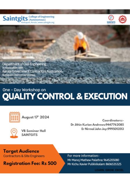 One-day workshop on the topic "Quality Control & Execution"