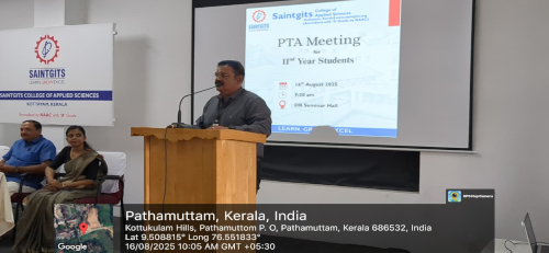 PTA Meeting for Second Year Students