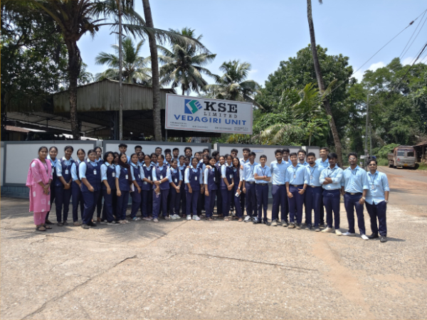 BBA Students Visit KSE Ltd., Vedagiri Unit